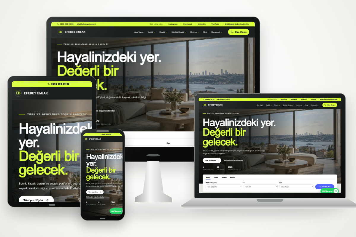 Emlak Ofisi Web Sitesi tanıtım görseli