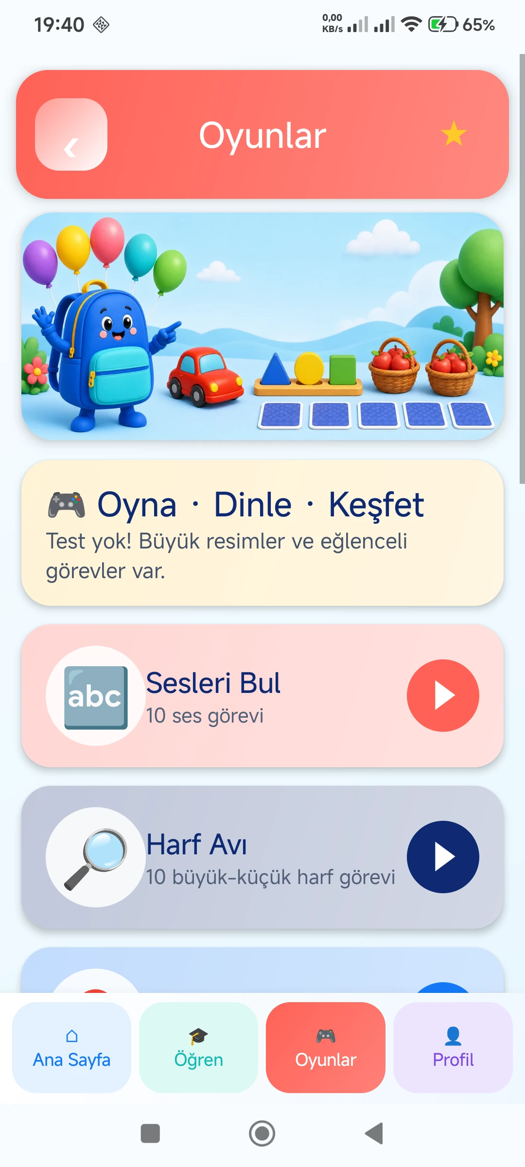 İlkokul 1. Sınıf 2026–2027 gerçek telefon ekranı 5
