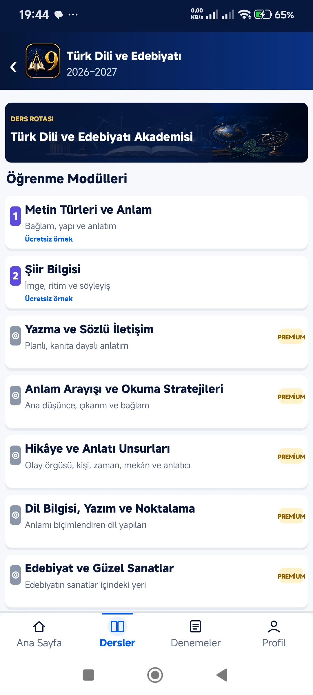 Lise 9. Sınıf 2026–2027 gerçek telefon ekranı 5
