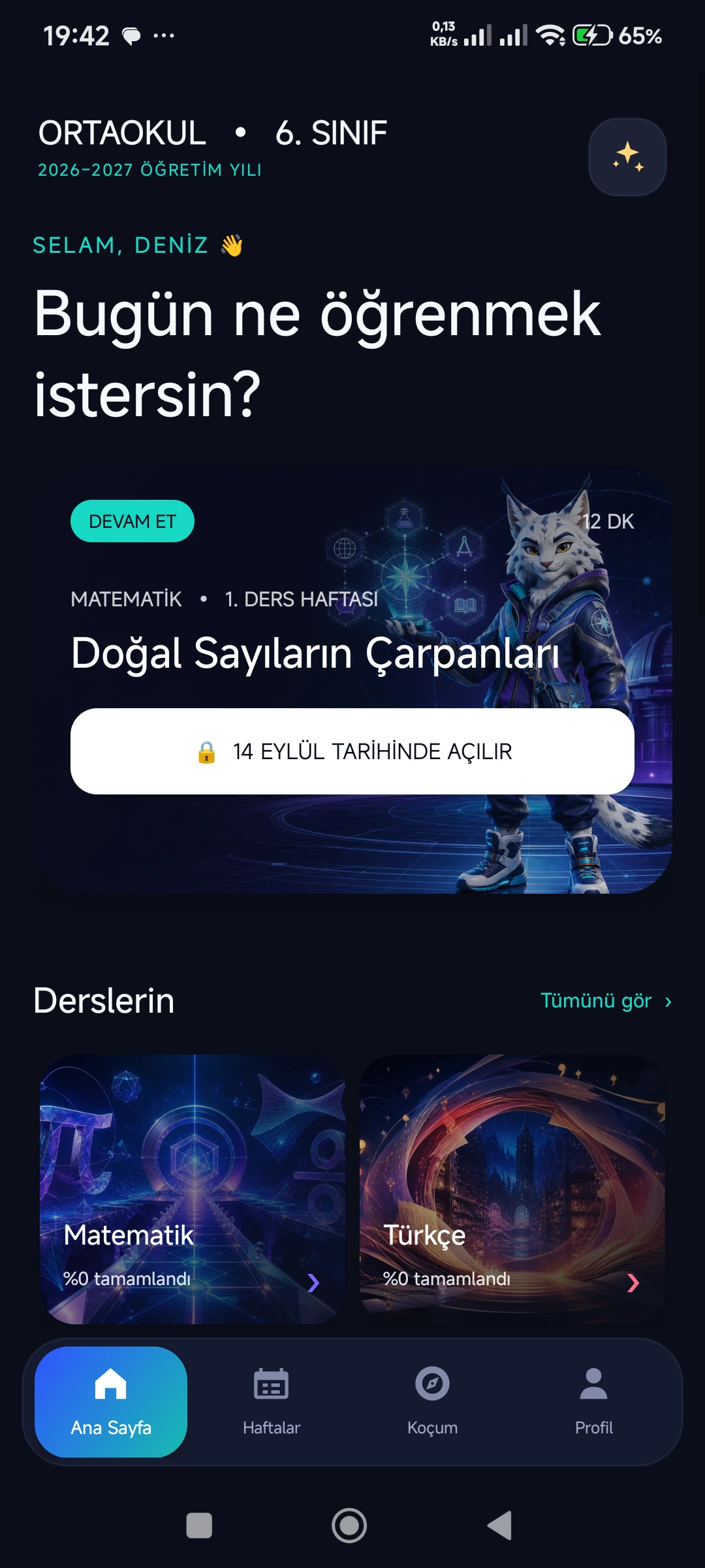 Ortaokul 6. Sınıf 2026–2027
