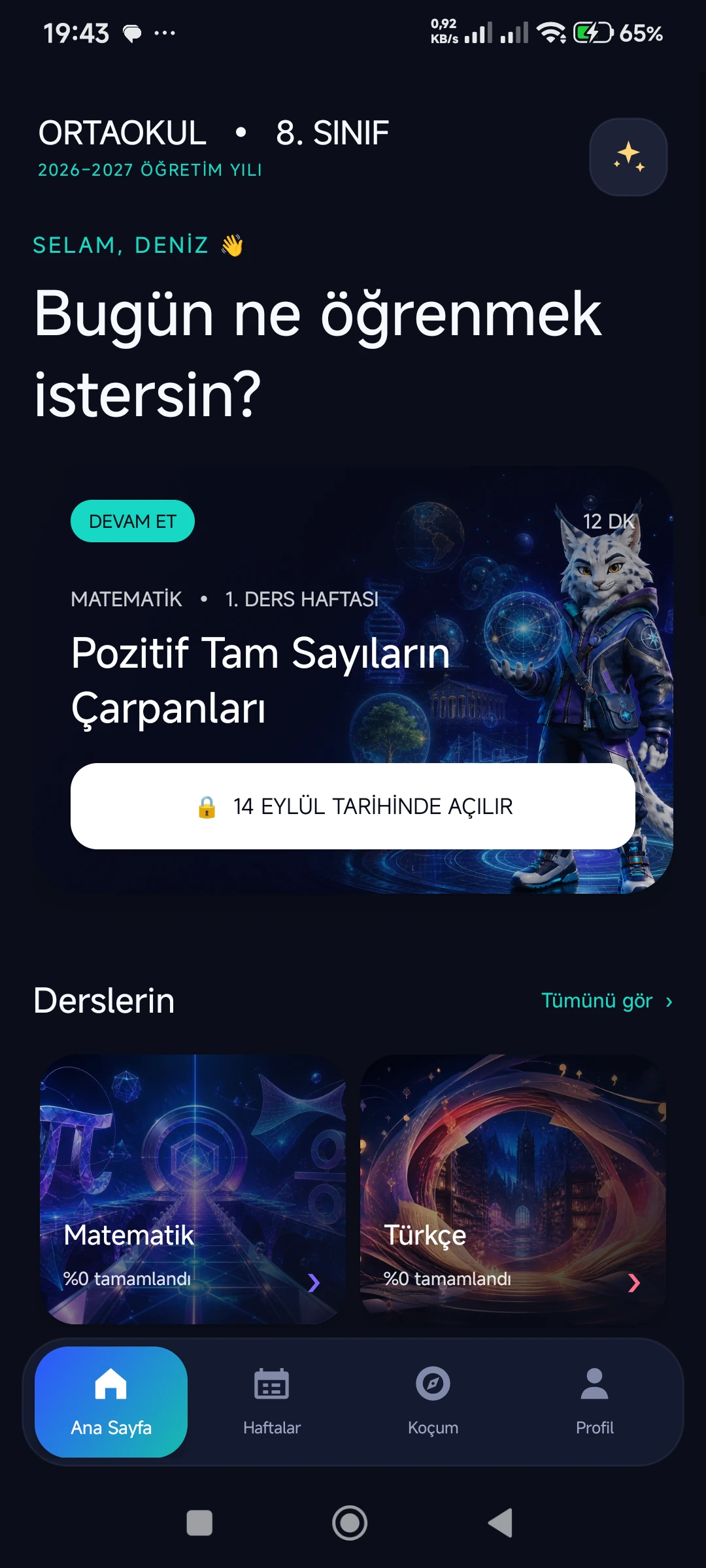 Ortaokul 8. Sınıf 2026–2027