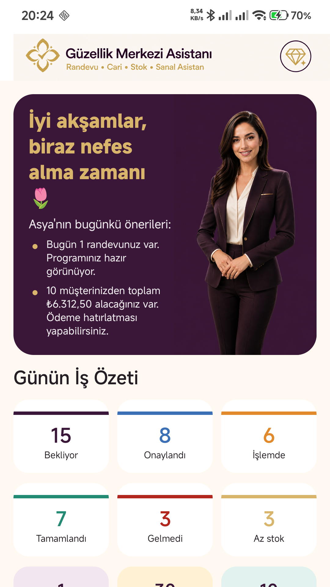 Güzellik Merkezi Asistanı