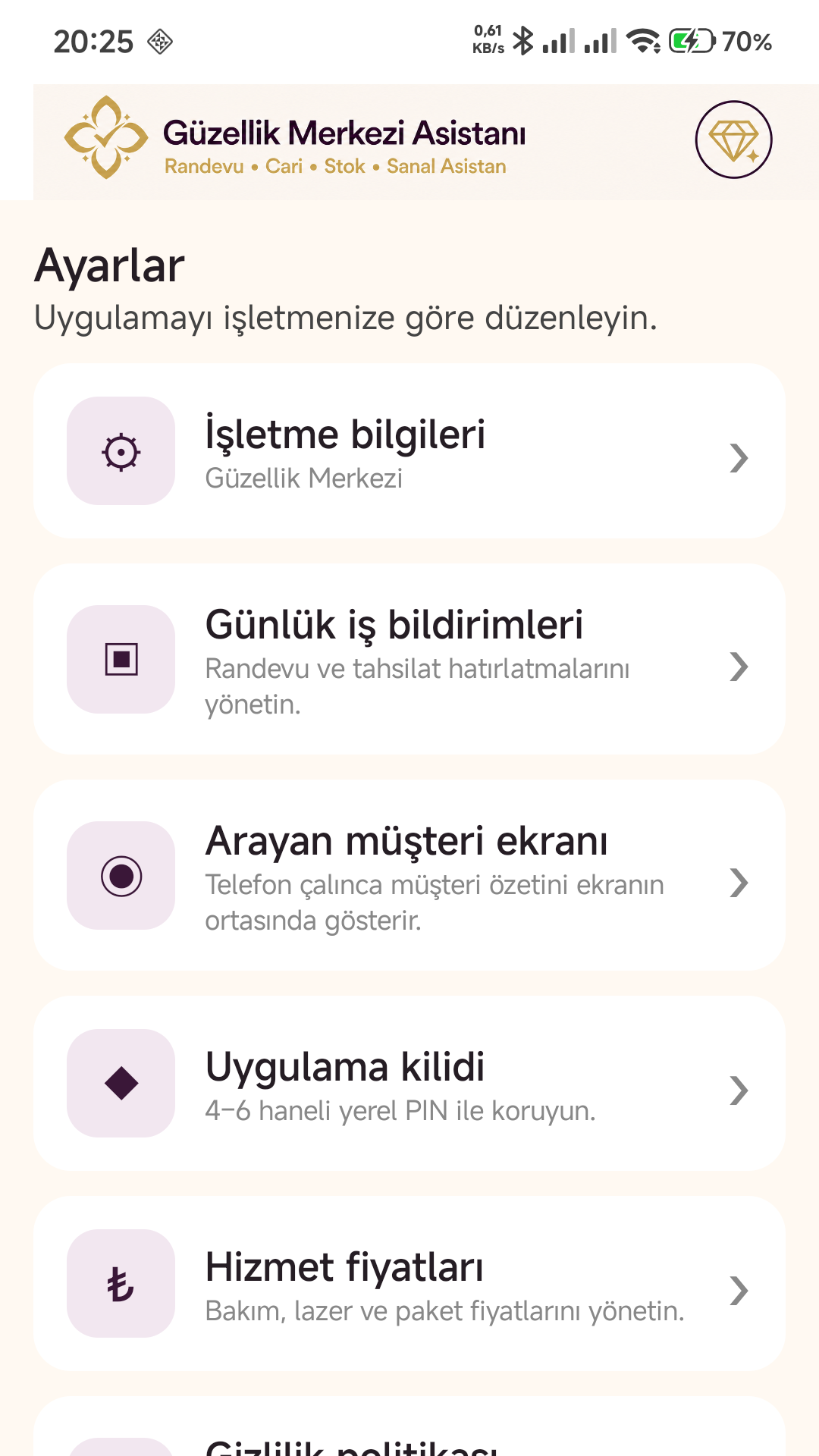 Güzellik Merkezi Asistanı ekran görüntüsü 6