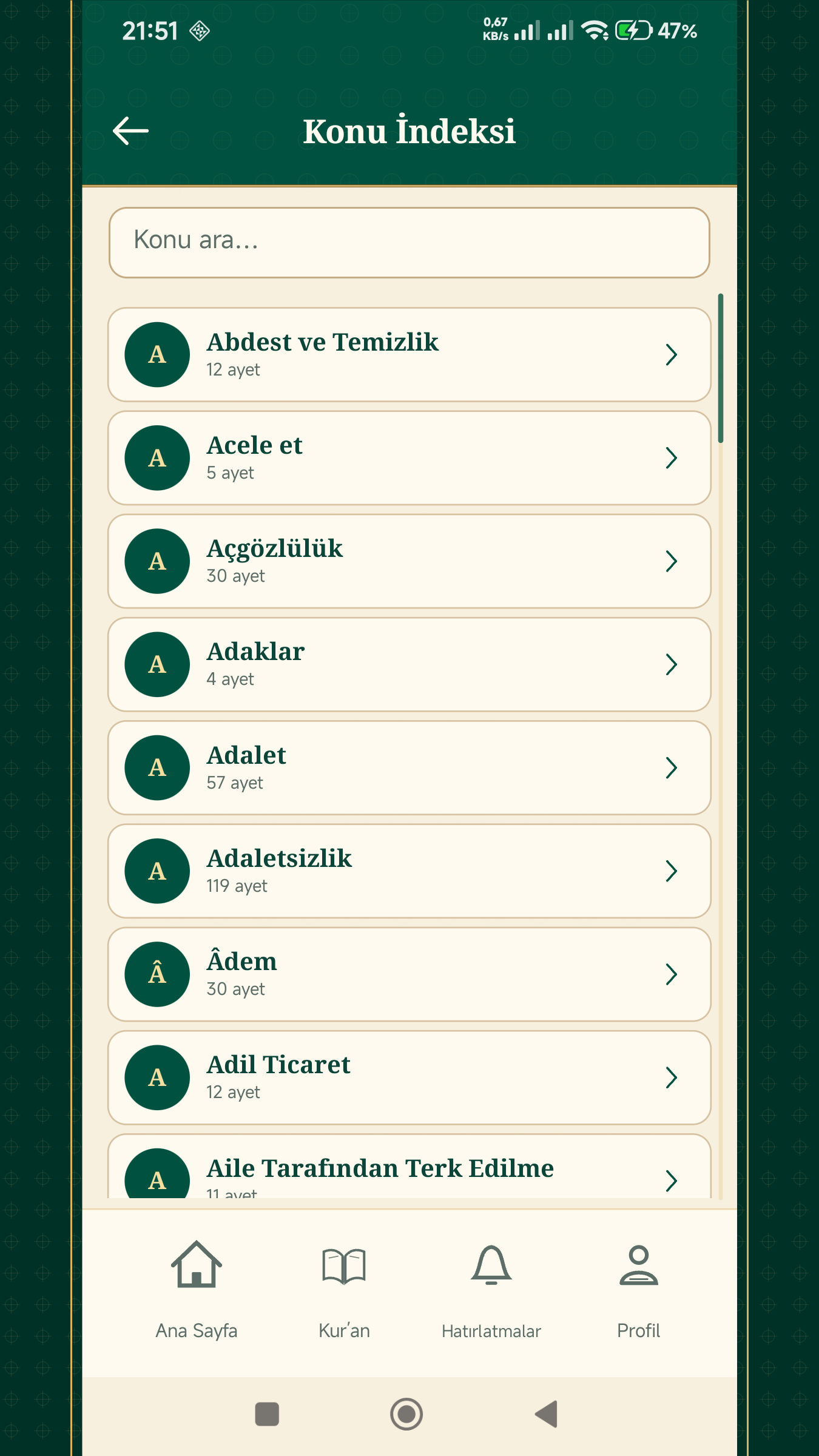 Kur’an-ı Kerim’den Öğreniyorum ekran görüntüsü 3