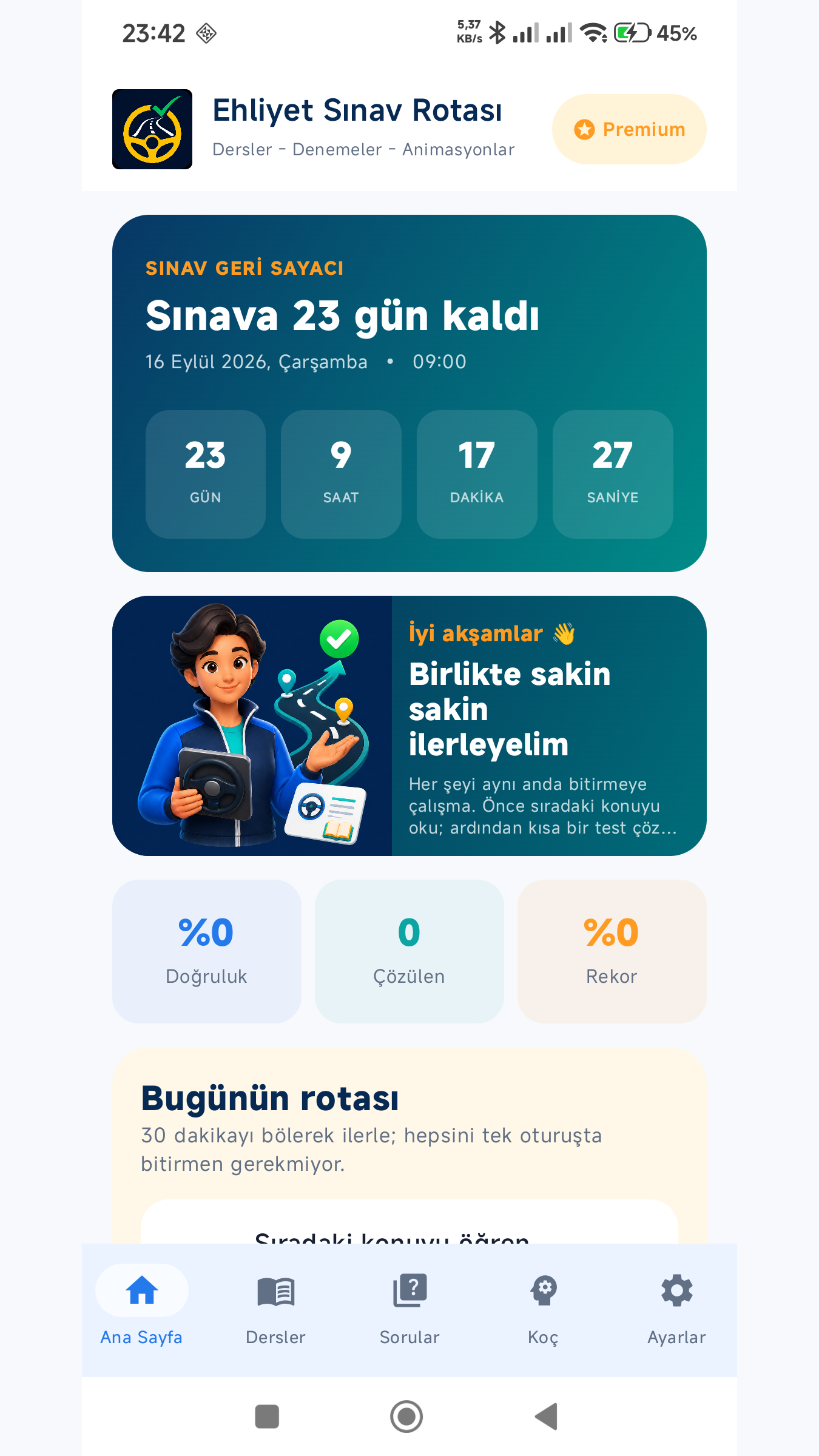 Ehliyet Sınav Rotası 2027